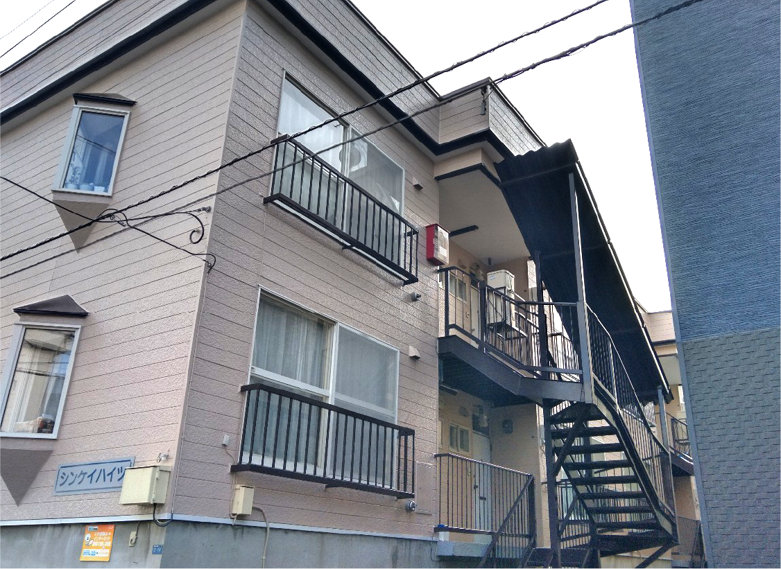 鉄骨階段修理及び塗装