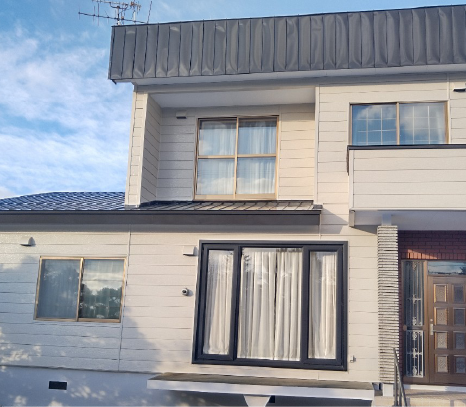 鉄骨ベランダ撤去、塗装工事